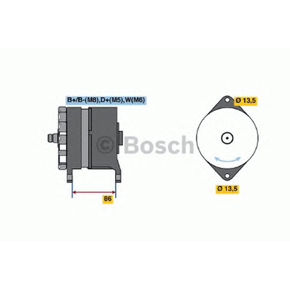 Zdjęcie Alternator BOSCH 0120689550