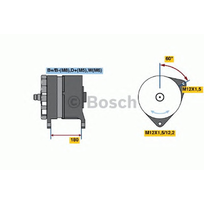 Foto Alternador BOSCH 0120689588