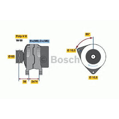 Zdjęcie Alternator BOSCH 0123310006