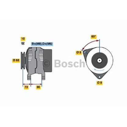 Foto Alternatore BOSCH 0123315004