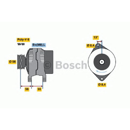 Photo Alternateur BOSCH 0123315021