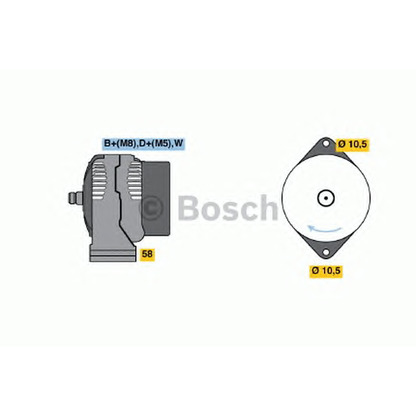 Фото Генератор BOSCH 0123315506