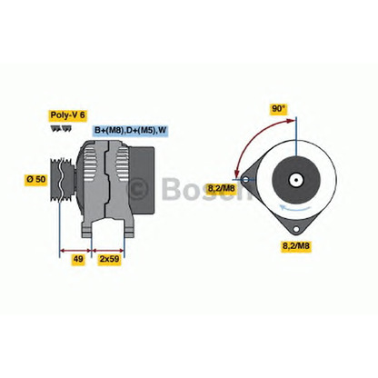 Foto Generatorregler BOSCH 0123540001