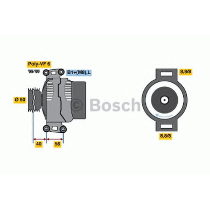 Foto Alternador BOSCH 0124325039