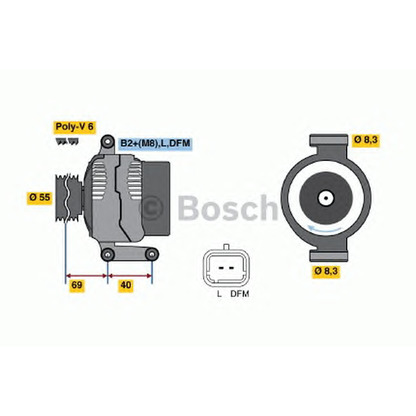 Foto Alternatore BOSCH 0124415007