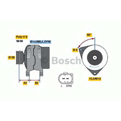 Photo Alternator Regulator BOSCH 0124515027