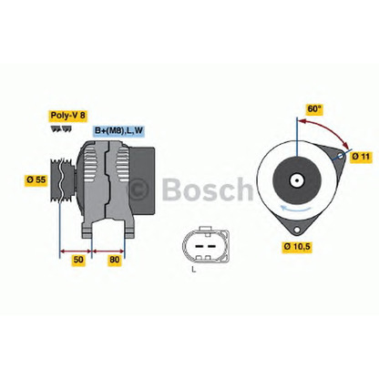 Zdjęcie Alternator BOSCH 0124515113