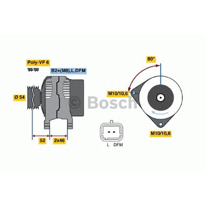 Photo Alternator BOSCH 0124525035