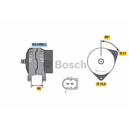 Foto Alternador BOSCH 0124525064