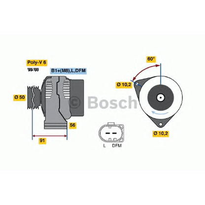 Фото Генератор BOSCH 0124615020