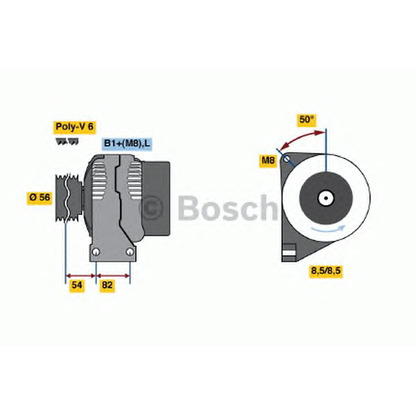 Photo Alternator BOSCH 0124625001