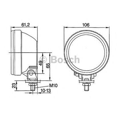 Foto Arbeitsscheinwerfer BOSCH 0306055101