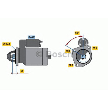 Foto Motorino d'avviamento BOSCH 0986010290