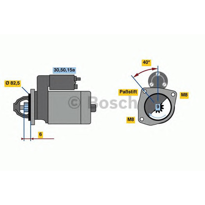 Foto Motorino d'avviamento BOSCH 0986010660