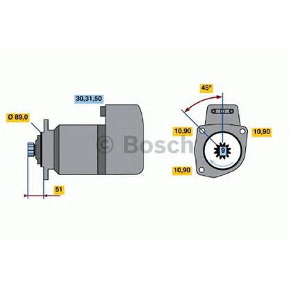 Фото Стартер BOSCH 0986011530