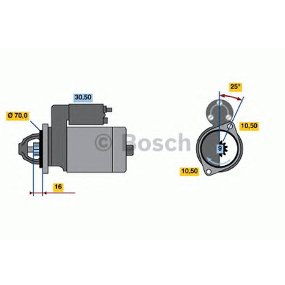 Foto Starter BOSCH 0986012241