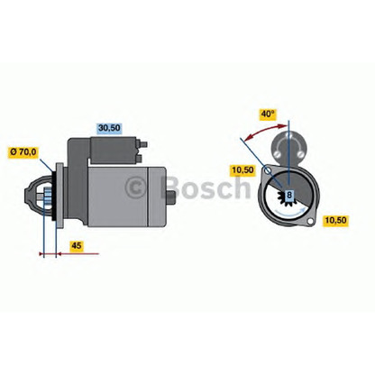 Foto Motorino d'avviamento BOSCH 0986012290