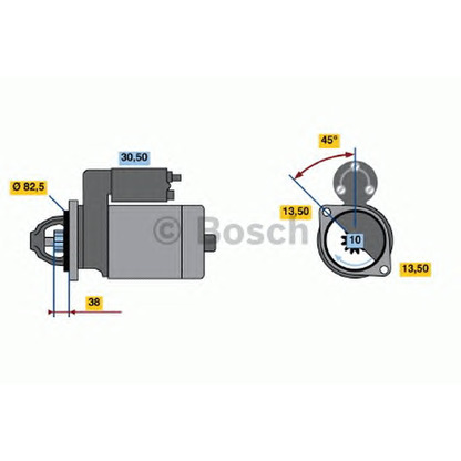 Foto Motorino d'avviamento BOSCH 0986014740