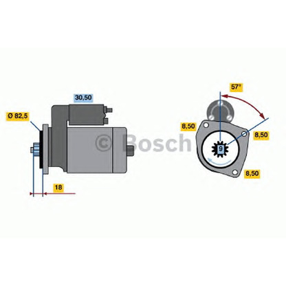 Foto Motor de arranque BOSCH 0986012650