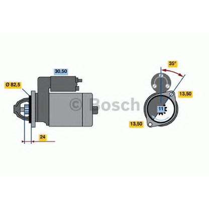 Foto Motor de arranque BOSCH 0986012710