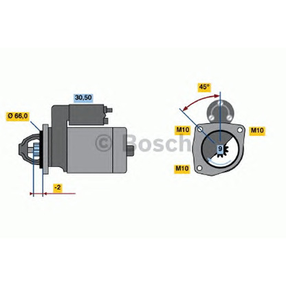 Фото Стартер BOSCH 0986013120