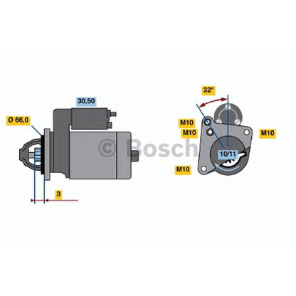 Foto Motorino d'avviamento BOSCH 0986013200