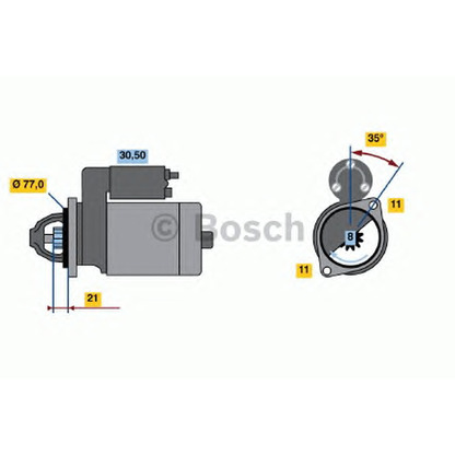 Zdjęcie Rozrusznik BOSCH 0986014151