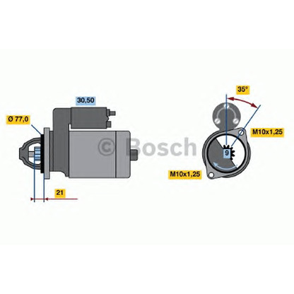 Zdjęcie Rozrusznik BOSCH 0986014171