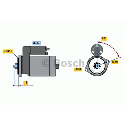 Foto Motor de arranque BOSCH 0986014191