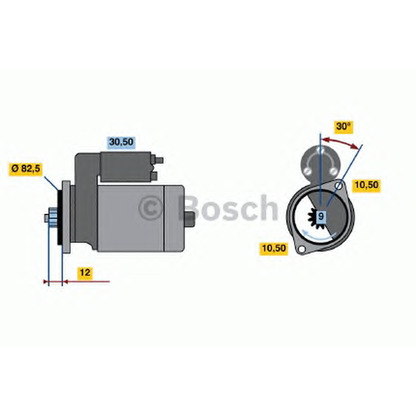 Foto Motor de arranque BOSCH 0986014231