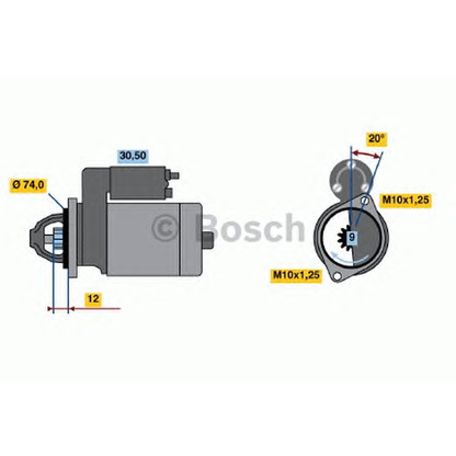 Zdjęcie Rozrusznik BOSCH 0986014531