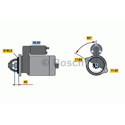 Foto Motor de arranque BOSCH 0986015481