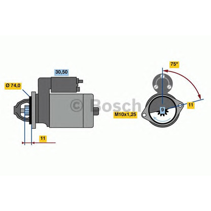 Foto Motorino d'avviamento BOSCH 0986016500