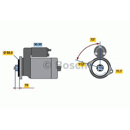 Foto Motorino d'avviamento BOSCH 0986016511