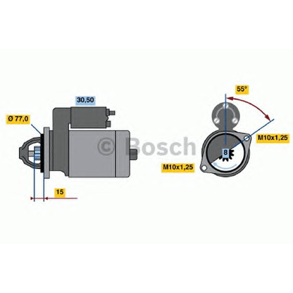 Foto Starter BOSCH 0986017651