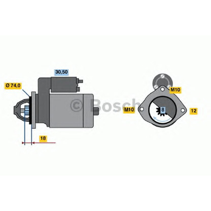 Foto Motorino d'avviamento BOSCH 0986018721