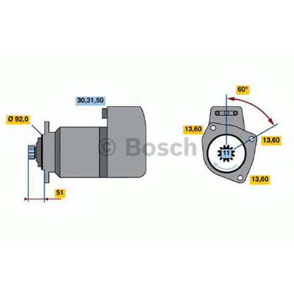 Фото Стартер BOSCH 0986018790