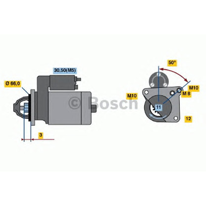 Foto Motor de arranque BOSCH 0986020131