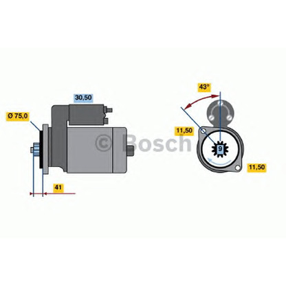 Foto Motorino d'avviamento BOSCH 0986020471