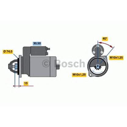 Foto Starter BOSCH 0986020641