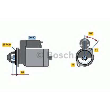 Foto Starter BOSCH 0986020651