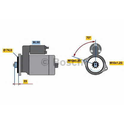 Фото Стартер BOSCH 0986020771