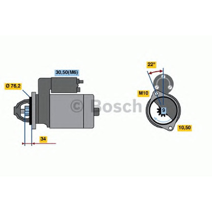 Foto Starter BOSCH 0986020850