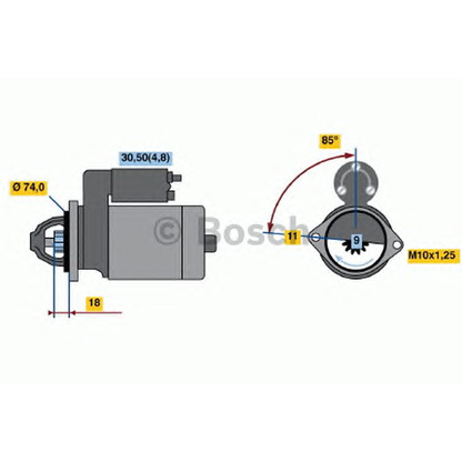 Foto Motorino d'avviamento BOSCH 0986021060