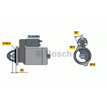 Foto Motorino d'avviamento BOSCH 0986021320