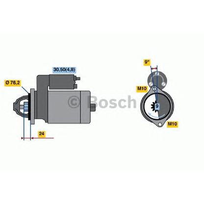 Foto Starter BOSCH 0986021510