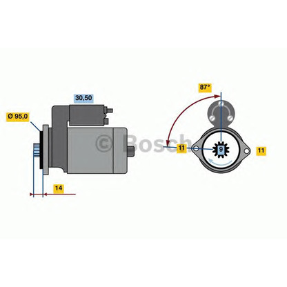 Фото Стартер BOSCH 0986022690