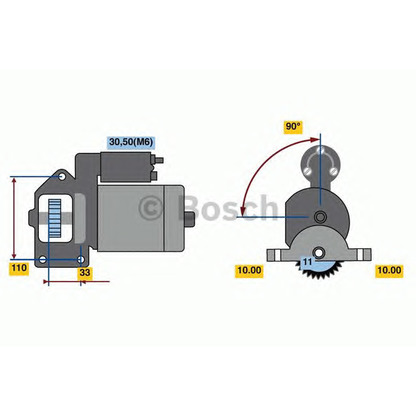 Foto Motor de arranque BOSCH 0986022850