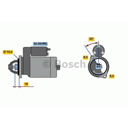 Photo Starter BOSCH 0986022900