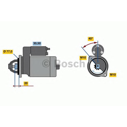 Foto Motorino d'avviamento BOSCH 0986023750